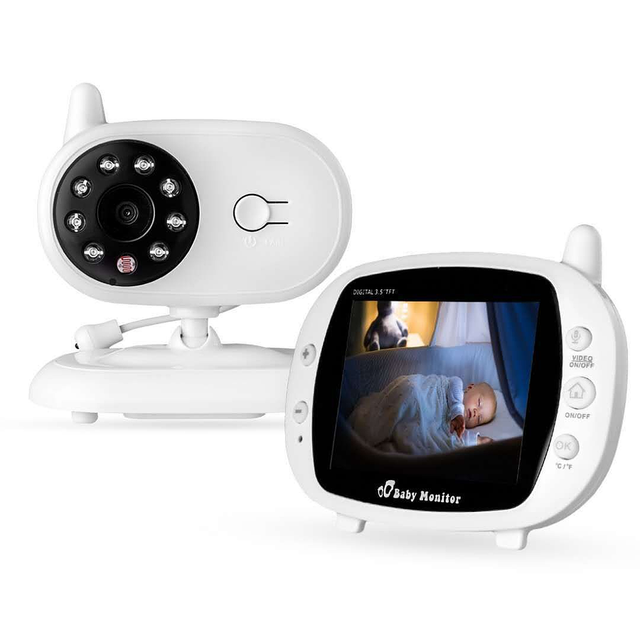 Monitor De Video Para Bebe Con Camara Audio Vision Nocturna Baby Monitor  Camera
