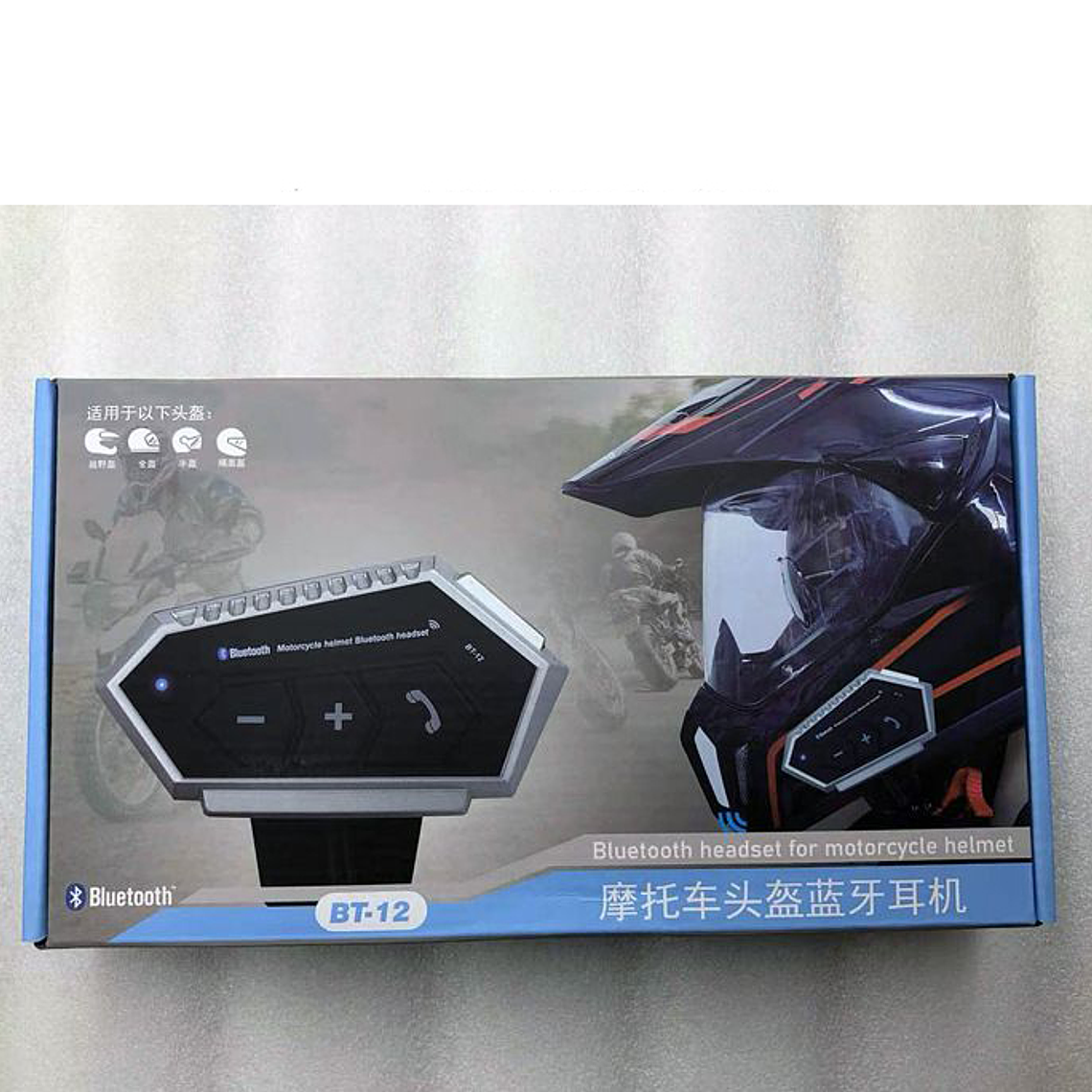 Audifono Casco Moto Auriculares Bluetooth Lllamada Mp3 7