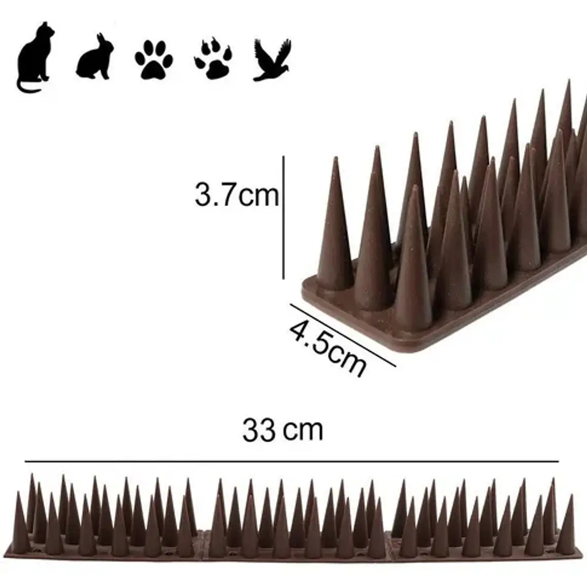 Pack 14 Púas Repelentes Palomas Anti Aves Ahuyentador 2