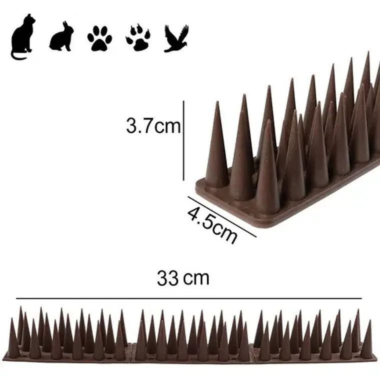 Pack 14 Púas Repelentes Palomas Anti Aves Ahuyentador 2