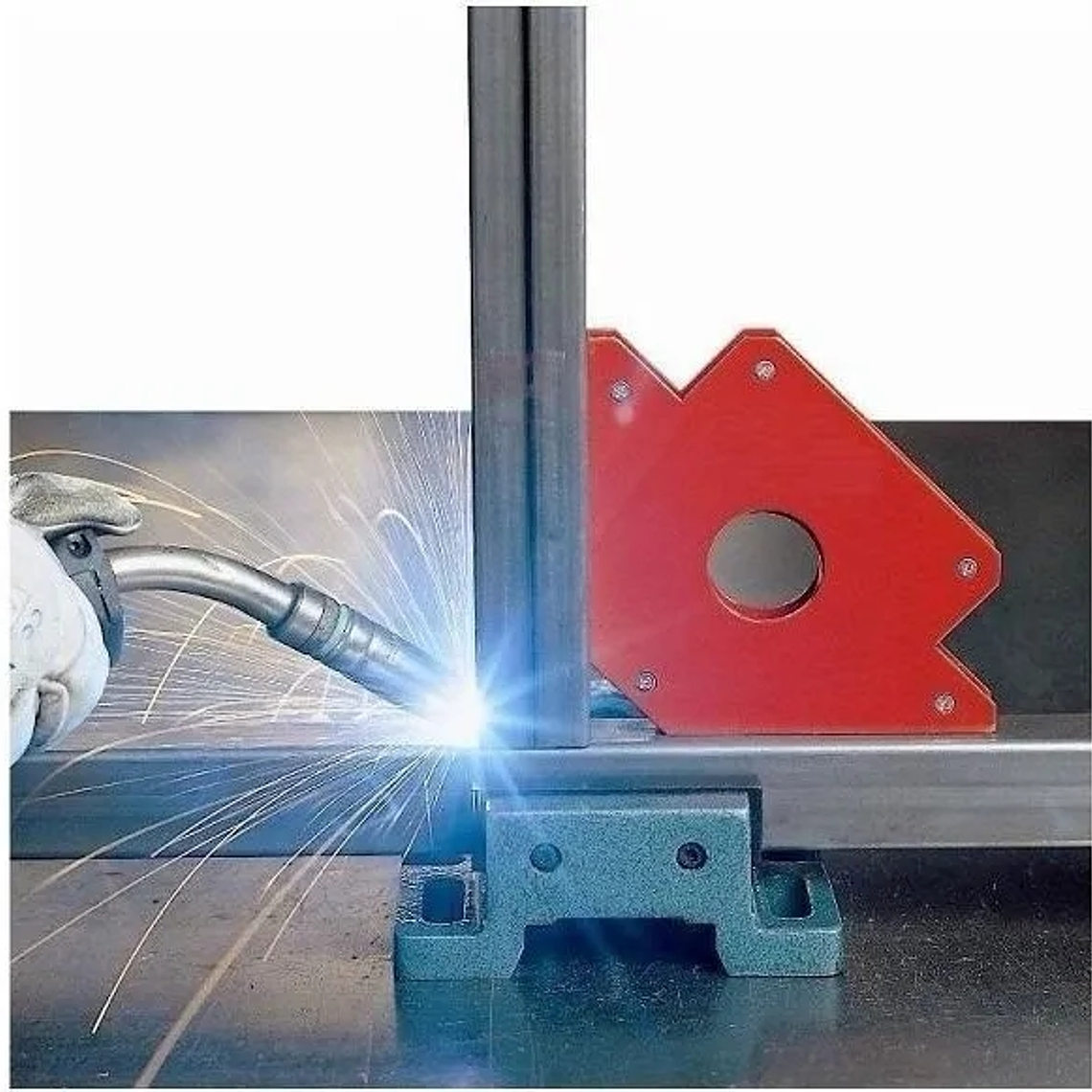 Pack 4 Escuadra Magnética Para Soldar 50 Lbs 110 Mm 4