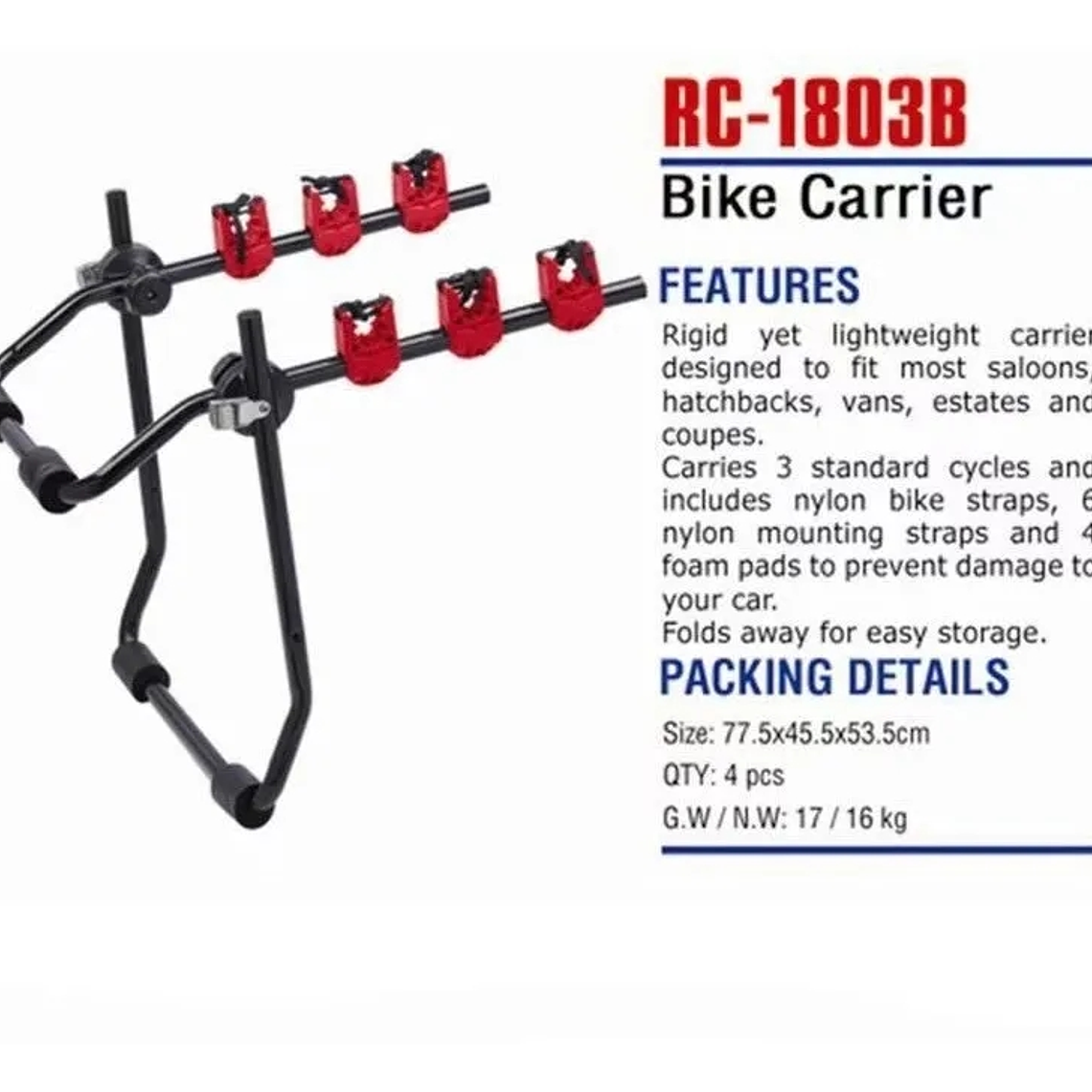 Porta Bicicleta Rack Soporte Bicicletas Hatchback Auto 2