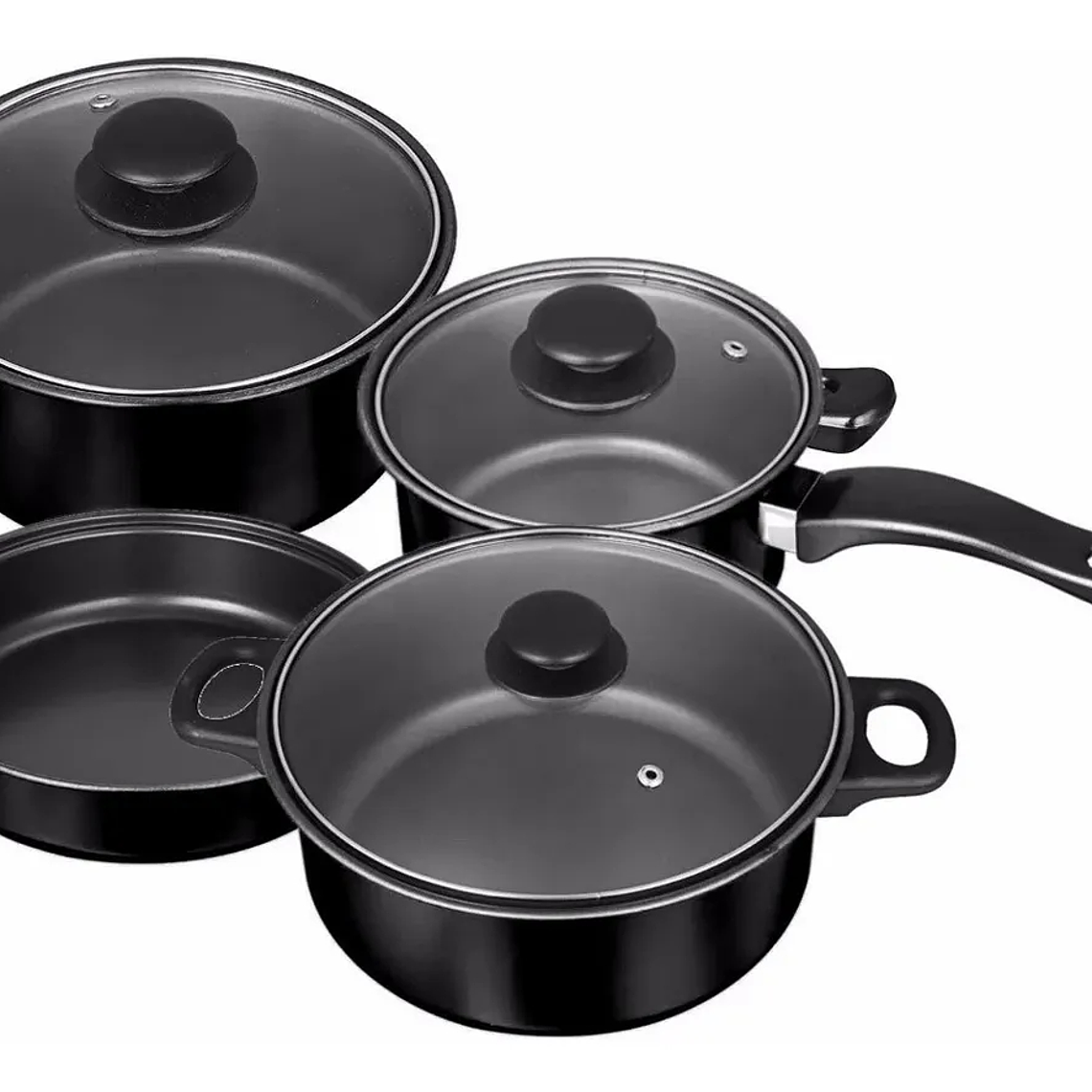 Juego De Ollas Batería 7 Piezas Antiadherent 2