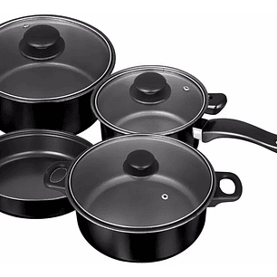 Juego De Ollas Batería 7 Piezas Antiadherent