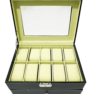 Caja Organizadora 20 Relojes Con Cajonera