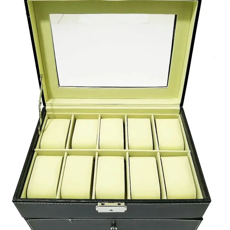 Caja Organizadora 20 Relojes Con Cajonera 2