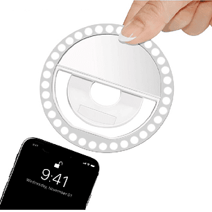 Anillo Selfie Aro Luz Led Usb 3 Modos Iluminación