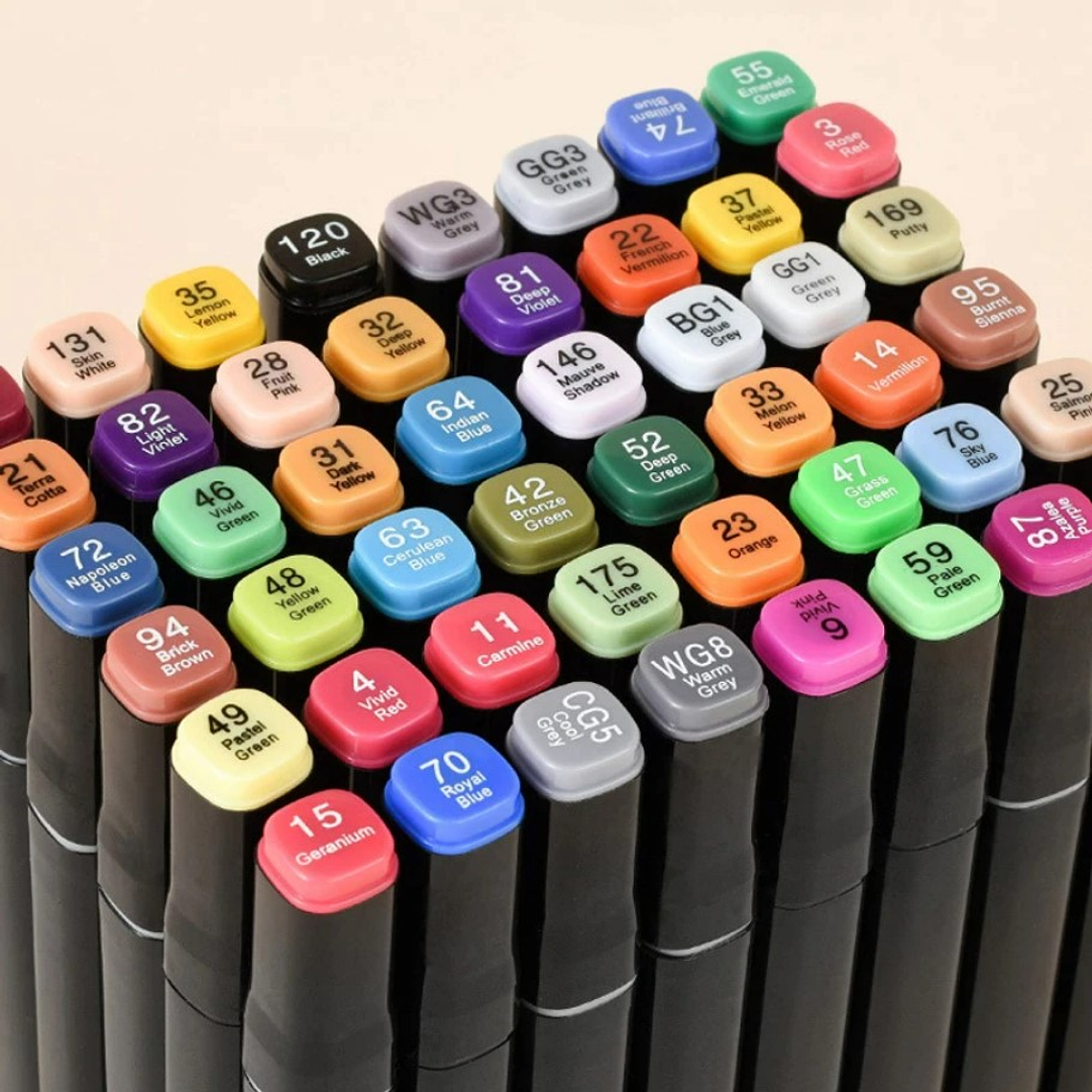 168 Lápices Marcadores Doble Con Bolsa 4