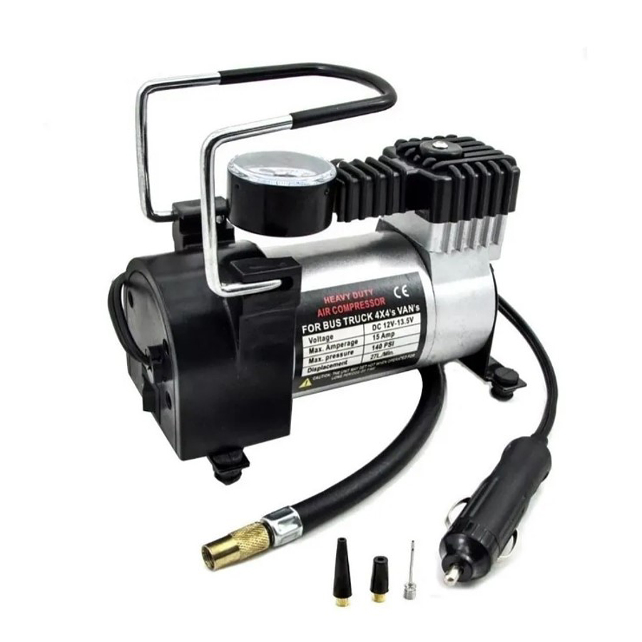 Compresor de Aire 12v Inflador de Neumáticos 140 psi 