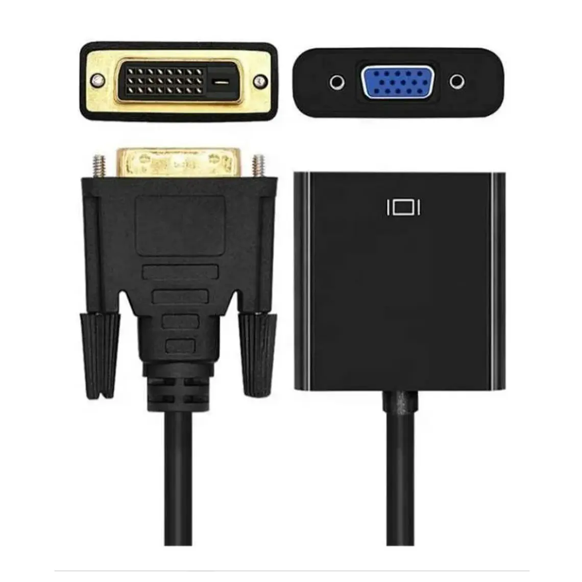 Adaptador Conversor Dvi-d macho 24+1 a Vga Hembra 1080p 2