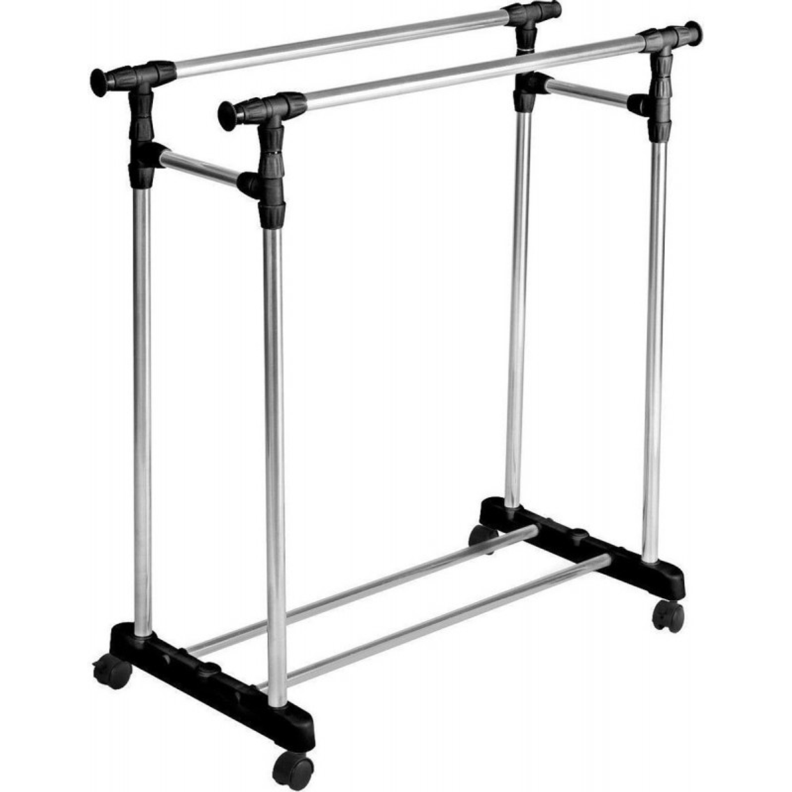 Perchero Colgador Exhibidor Ropa Doble Metálico 2