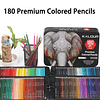 Set 180 Lapices Colores Arte Profesional Dibujo Caja Metálica