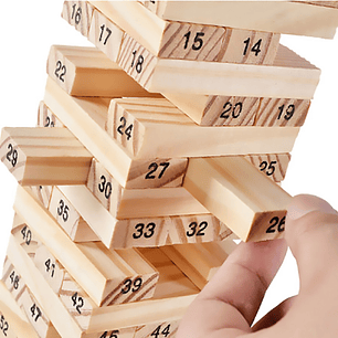 Juguete de Madera Juego De Mesa 54 Pcs