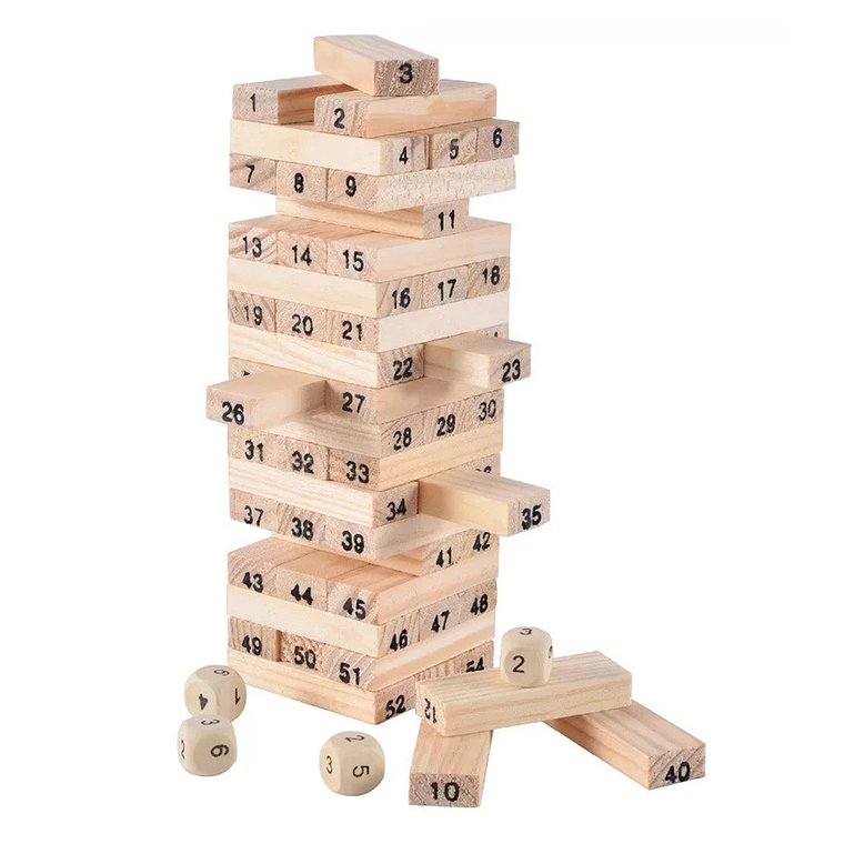 Juguete de Madera Juego De Mesa 54 Pcs 3
