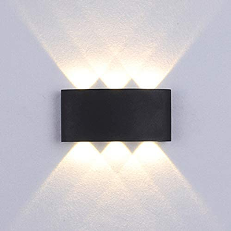 Luz Led Foco Aplique Pared 6 Leds Exterior 1