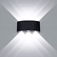 Luz Led Foco Aplique Pared 6 Leds Exterior - Miniatura 2