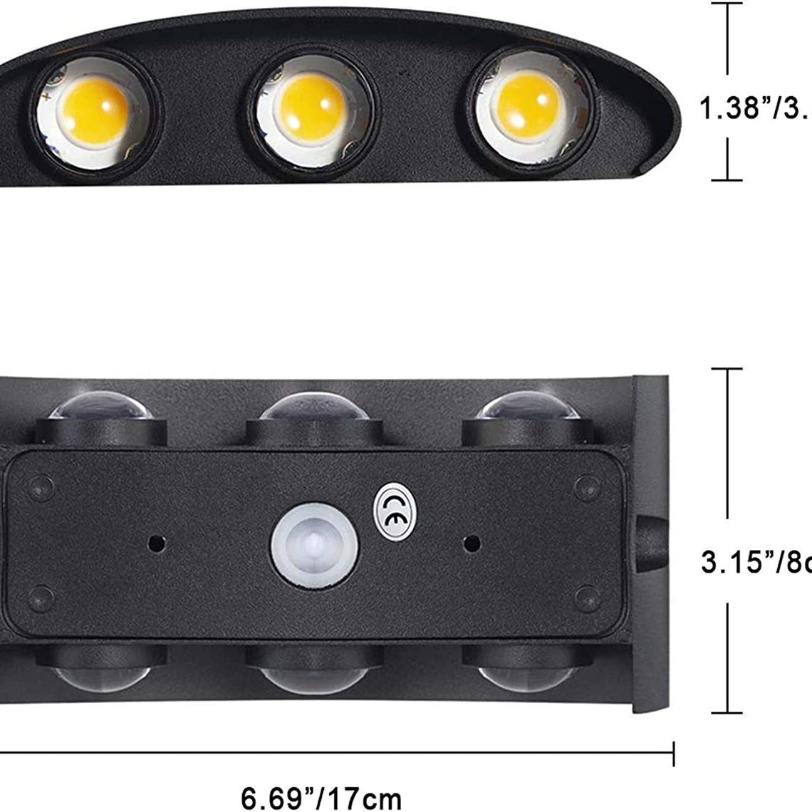 Luz Led Foco Aplique Pared 6 Leds Exterior 8