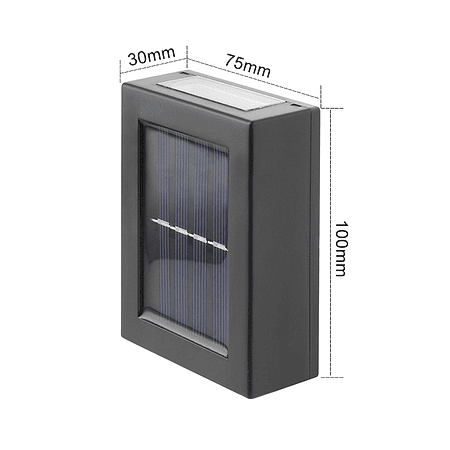 Lampara Aplique Solar X2 Exterior Impermeable