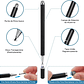 Lapiz Touch Táctil Doble Punta Para iPad Tablet - Miniatura 3