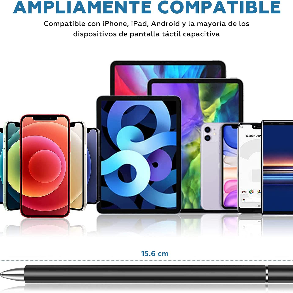 Lapiz Touch Táctil Doble Punta Para iPad Tablet 4
