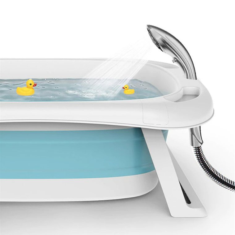 Tina Bebe Bañera Plegable Antideslizante 4