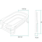 Tina Bebe Bañera Plegable Antideslizante - Miniatura 5