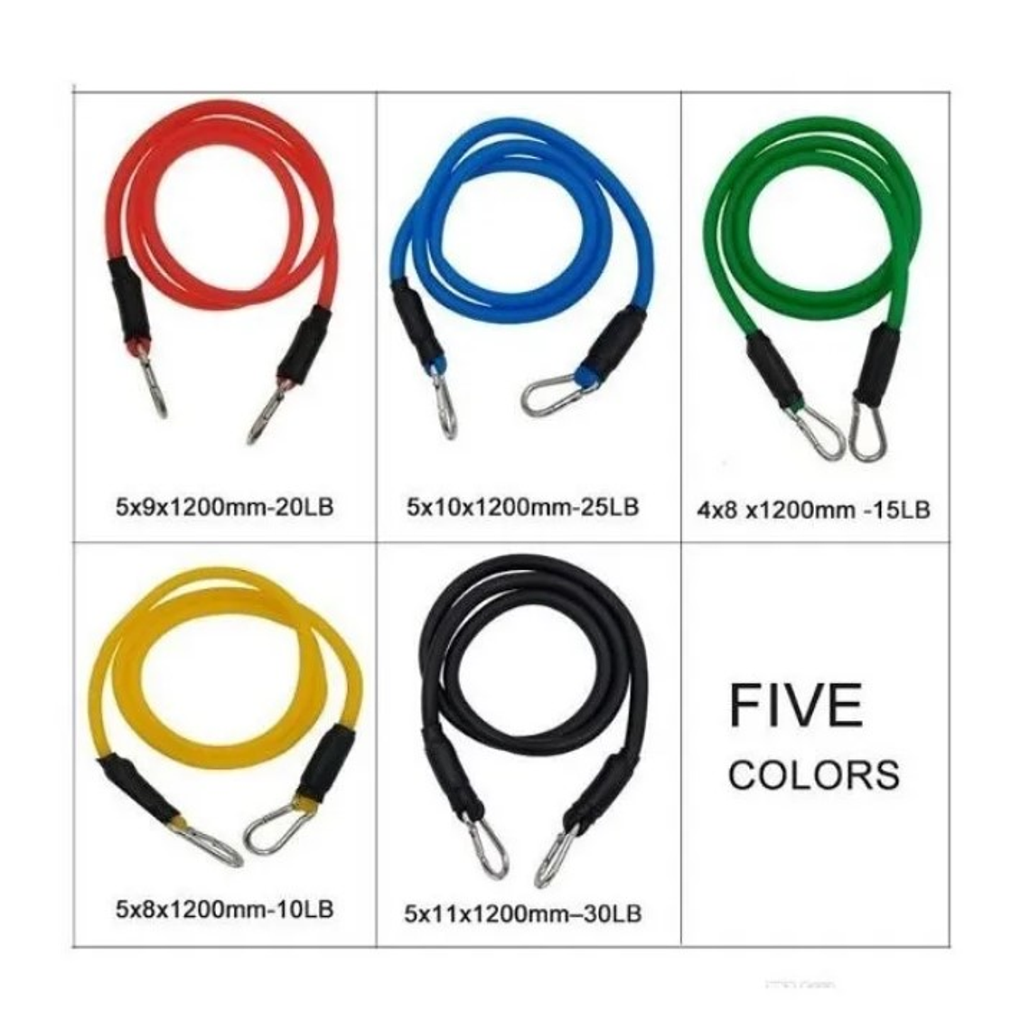 Kit Bandas Elásticas De Resistencia Ejercicio 5