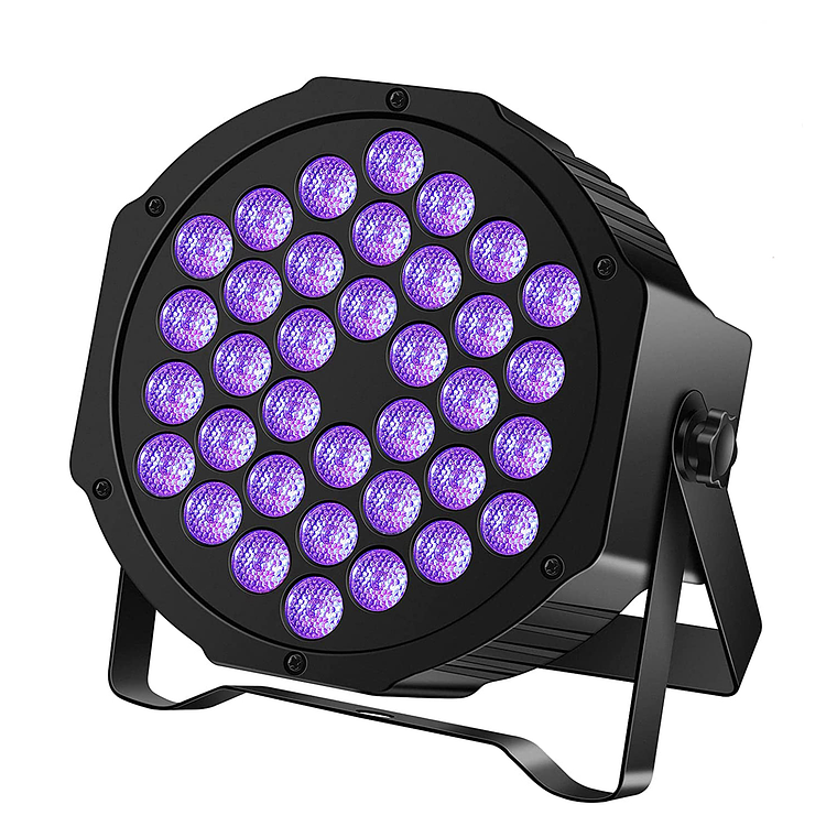 Foco 36 Led Uv Negro Luz Dmx Fiesta Fluor 1