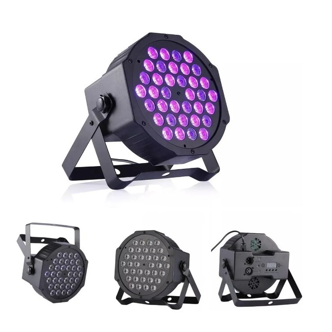 Foco 36 Led Uv Negro Luz Dmx Fiesta Fluor 2