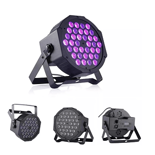 Foco 36 Led Uv Negro Luz Dmx Fiesta Fluor