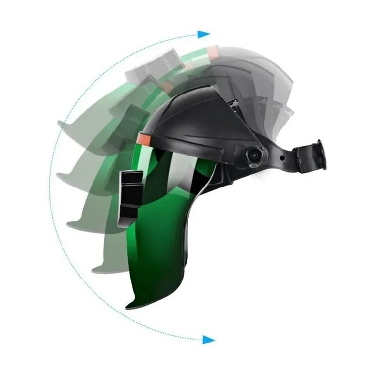 Máscara De Soldar Fotosensible Con Cintillo Ajustable + guantes 3