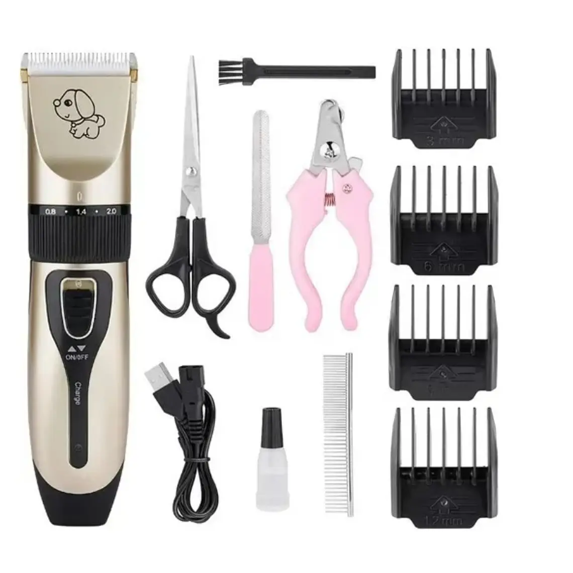 Maquina Corta Pelo Perros Cortadora Usb Accesorios Gatos 1