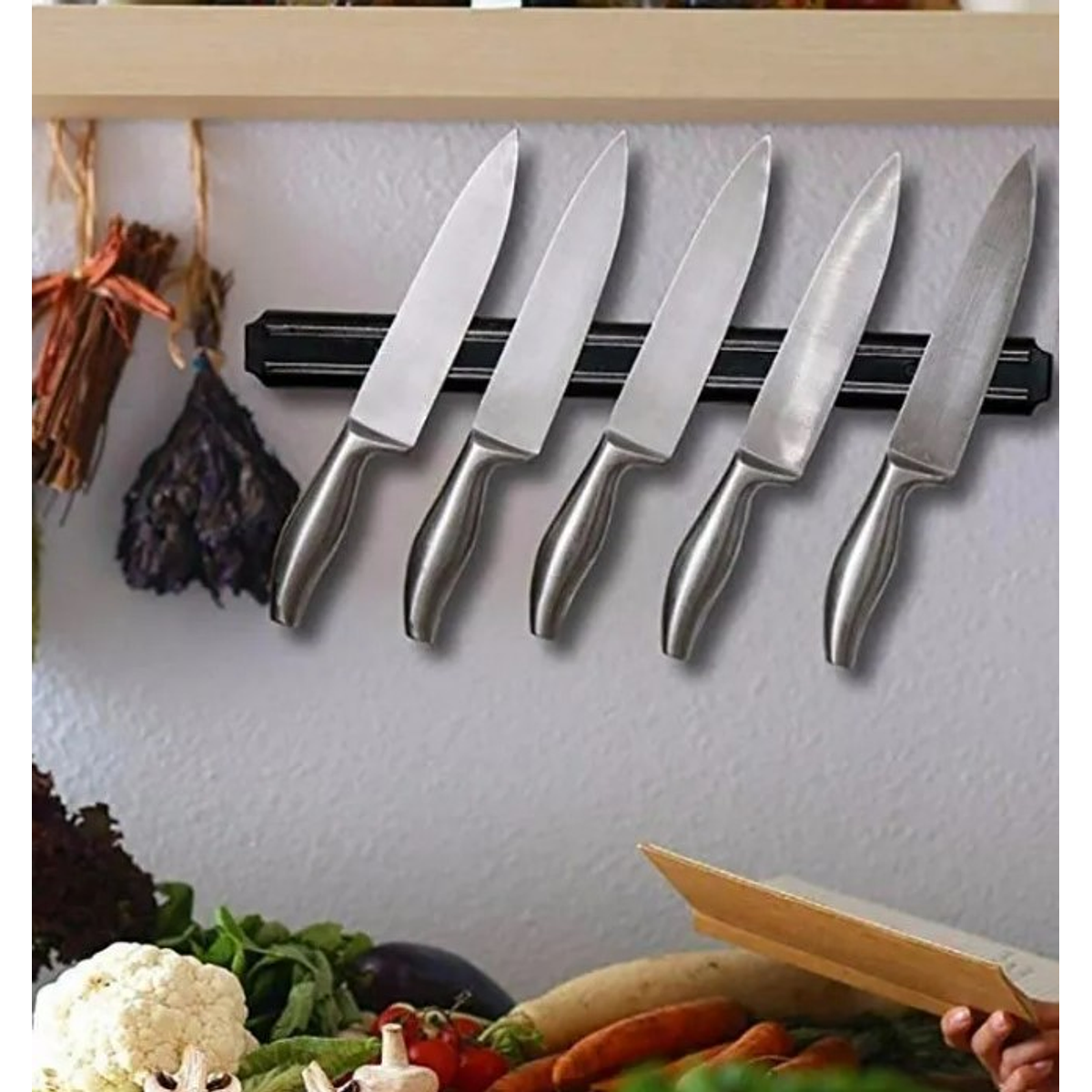 Soporte iman cuchillos cocina - Barra magnética porta cuchillos de