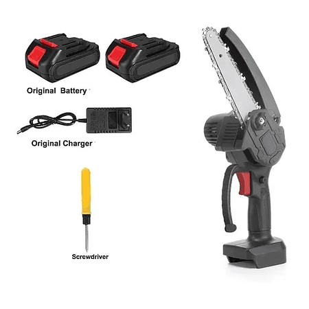 Mini Sierra Podadora Eléctrica Portátil 2 Bateria Recargable
