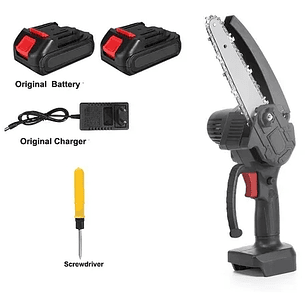 Mini Sierra Podadora Eléctrica Portátil 2 Bateria Recargable