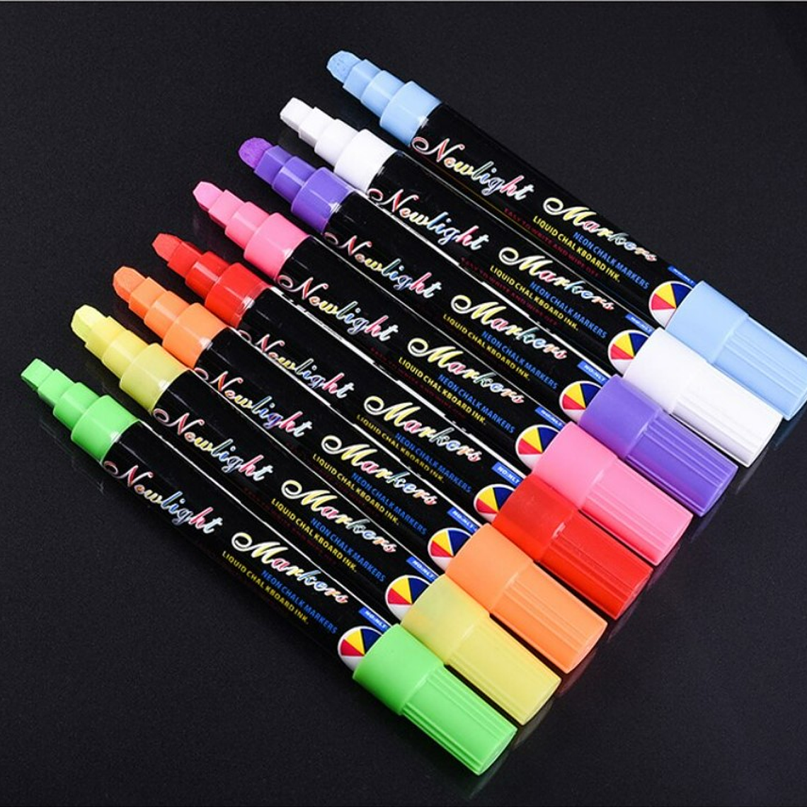 Set 8 Plumones Lápiz Pizarra Led 2