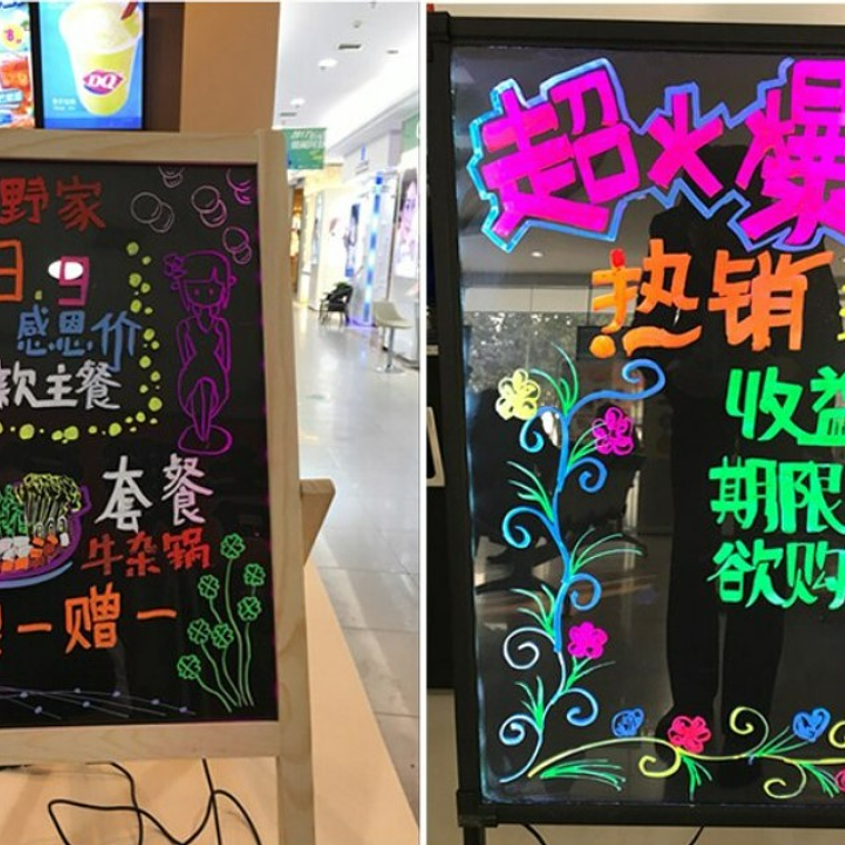 Set 8 Plumones Lápiz Pizarra Led 4