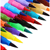 60 Marcadores De Doble Punta Tipo Pincel Colores