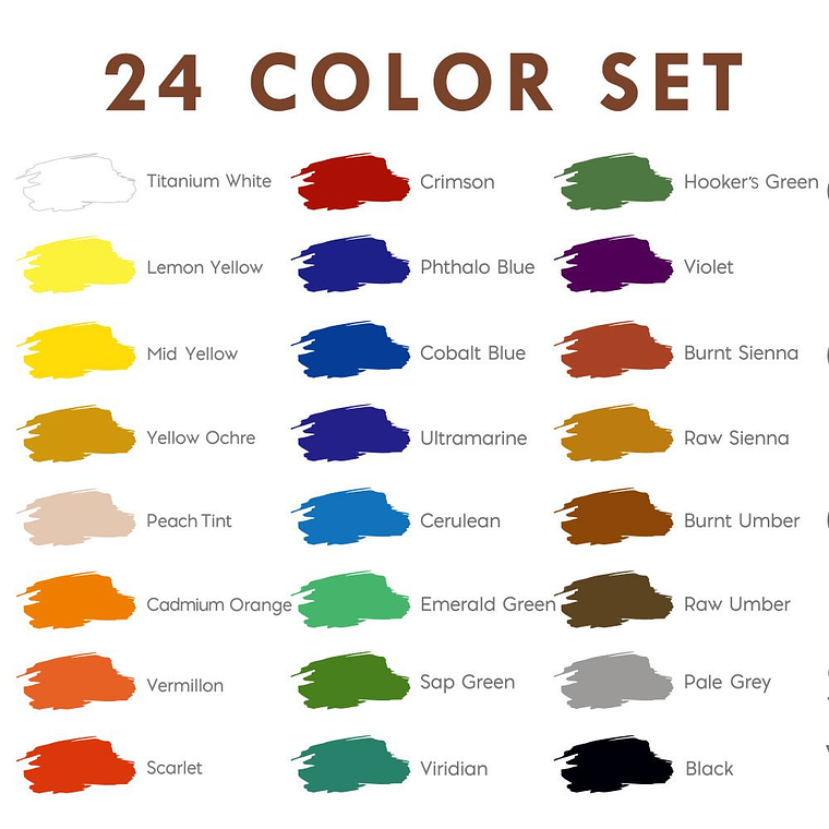 Kit 40pcs Lienzo Pintura Acrilica Bastidor Espatulas Pinceles 6