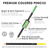 Set 120 Lapices Color Profesional Dibujo Caja Cilindrico