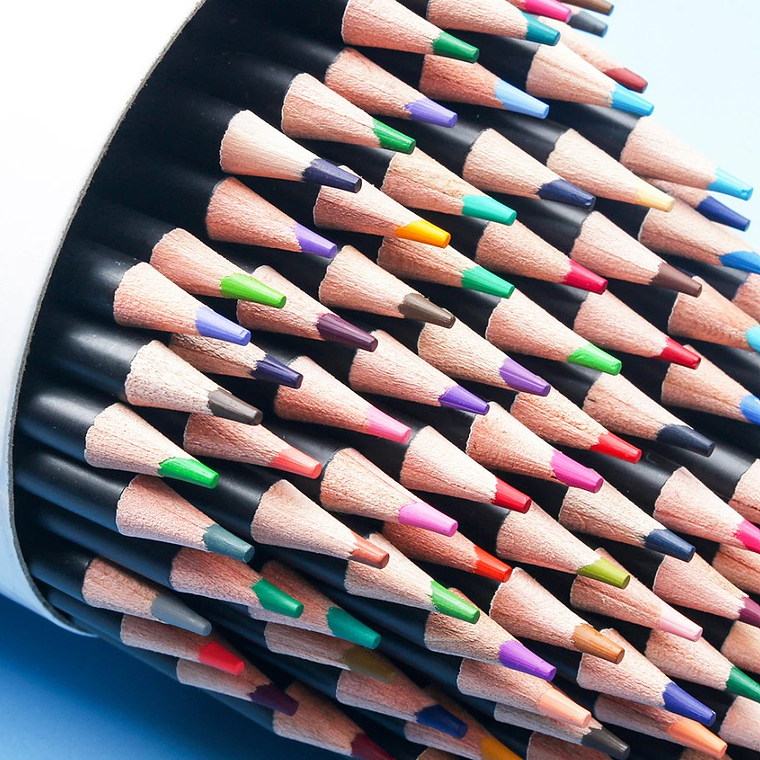 Set 120 Lapices Color Profesional Dibujo Caja Cilindrico 6