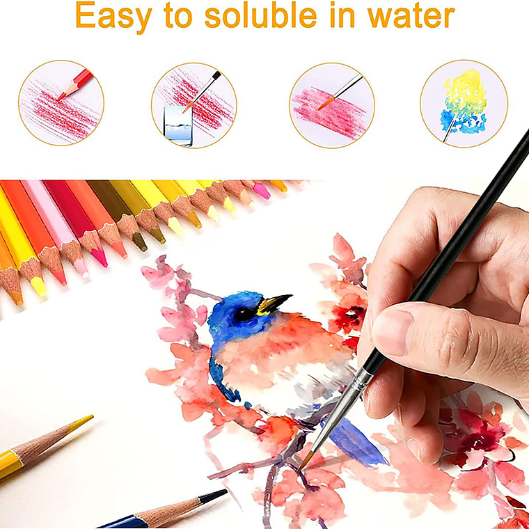 Set 120 Lapices Colore Arte Profesional Dibujo Caja Metálica 6