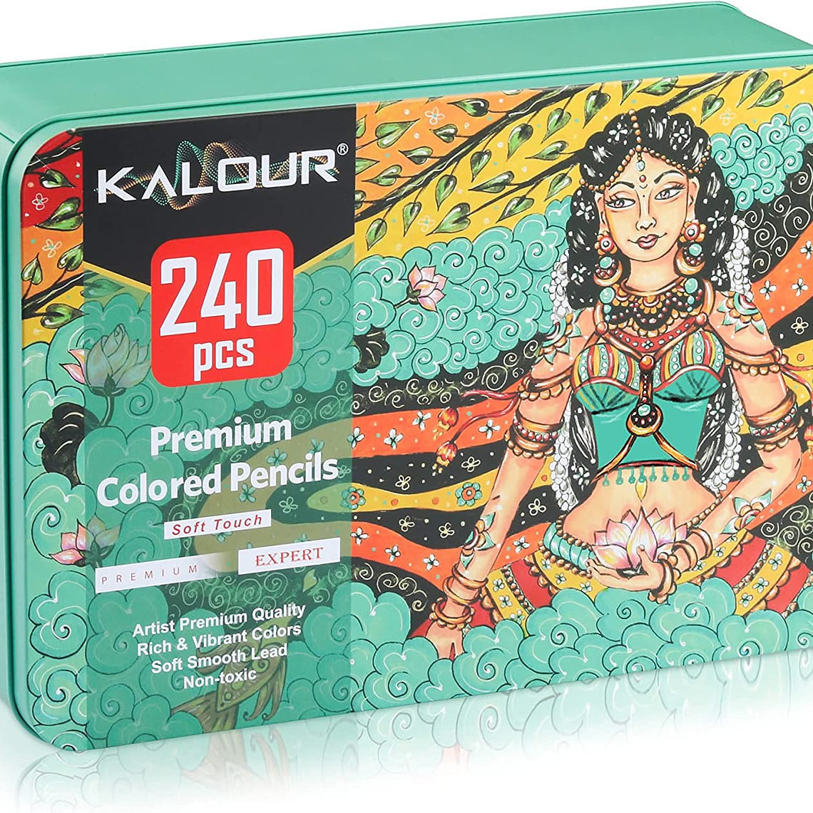 Set 240 Lapices Colore Arte Profesional Dibujo Caja Metálica 3