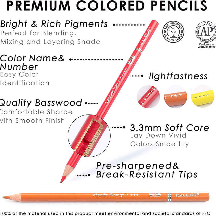 Set 240 Lapices Colore Arte Profesional Dibujo Caja Metálica 4