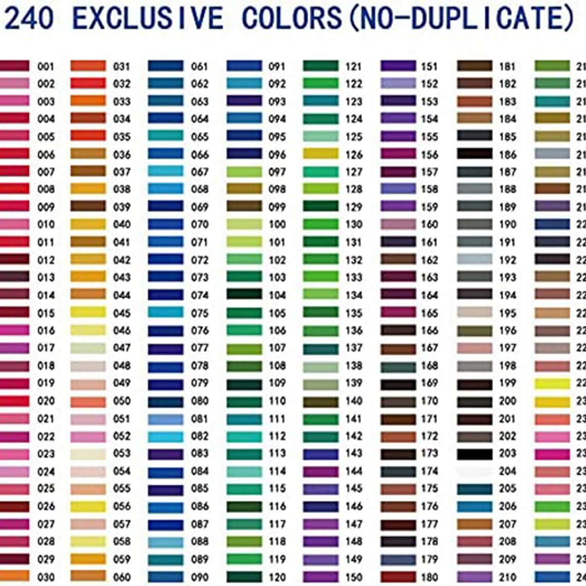 Set 240 Lapices Colore Arte Profesional Dibujo Caja Metálica 6