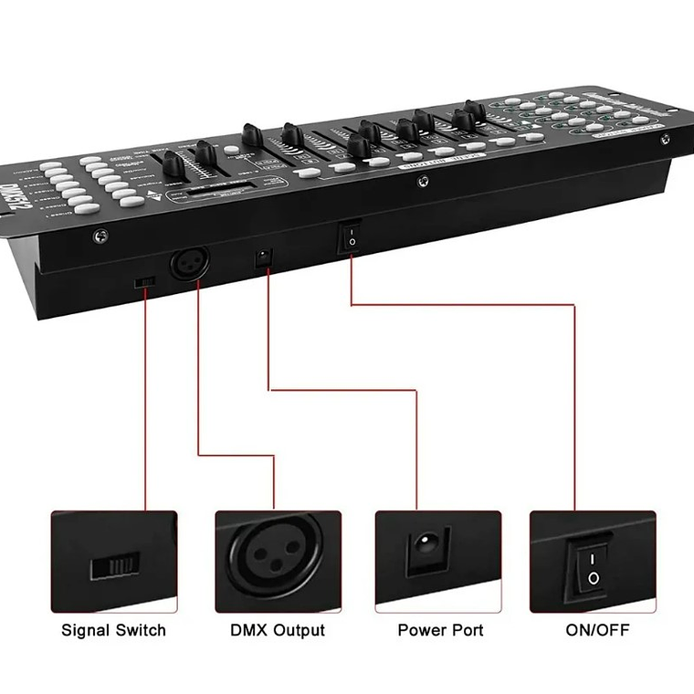 Controlador Dmx 512 Consola Mesa Iluminación 192 Canles 3