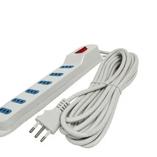 Alargador Corriente 3 Mts 6 Tomas Certificado SEC