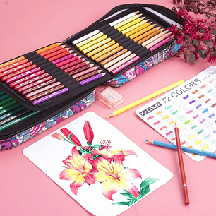 Juego De 72 Lapices De Colores Acuarela 4 Capas Estuche