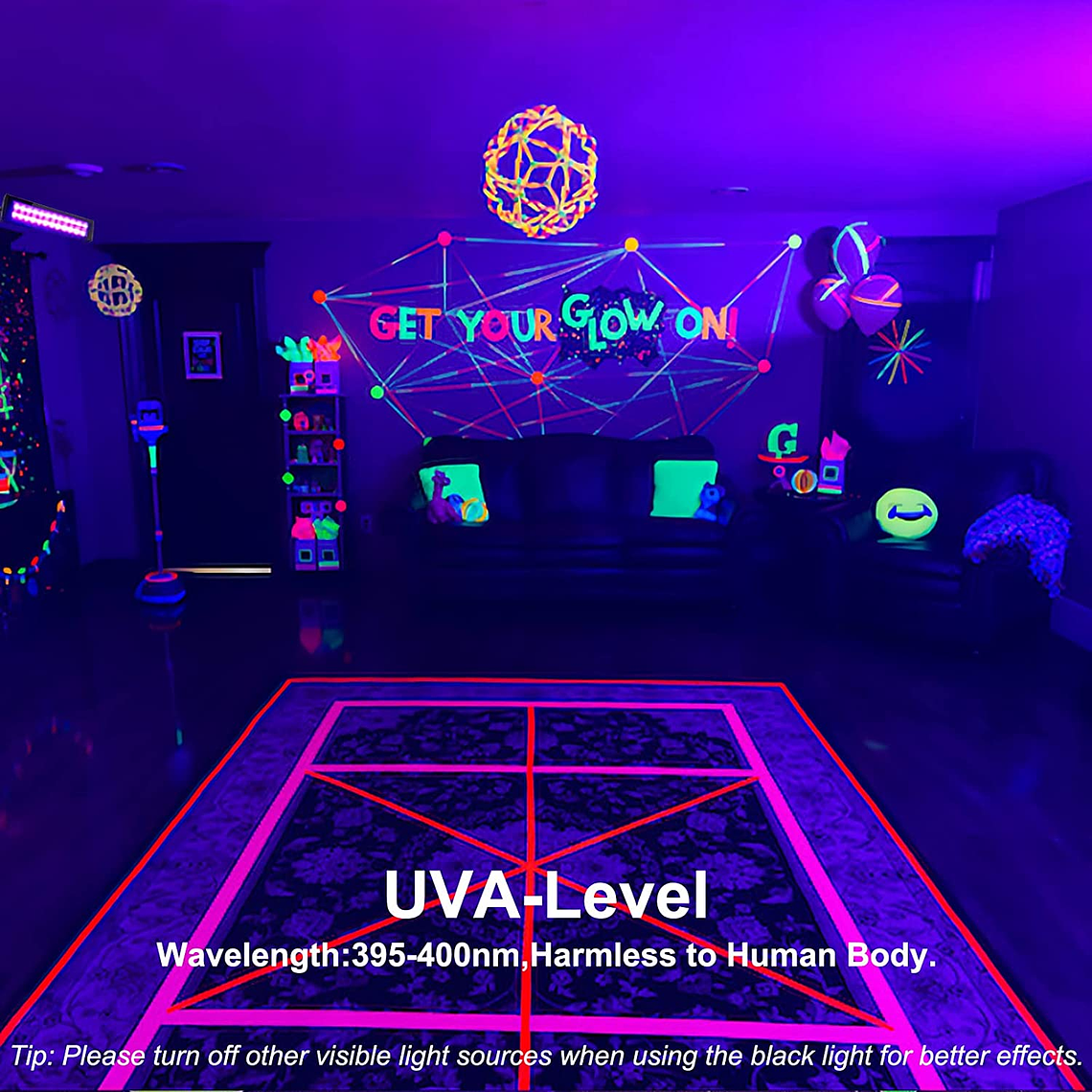 Barra Led Luz Ultra Violeta Fiesta Flúor 48w Uv 44cm 3