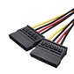 Cable Poder Doble Sata A Ide Molex - Miniatura 2